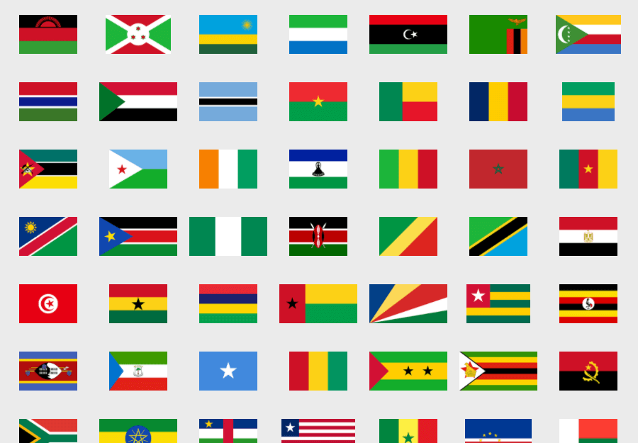 Bandeiras da África