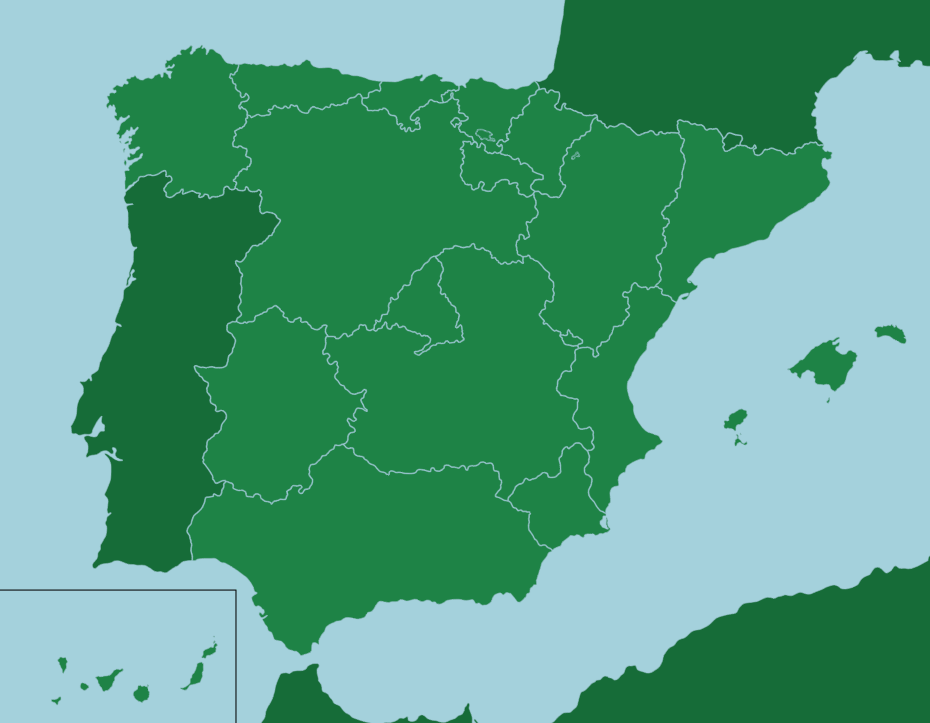 España: Comunidades autónomas - Juego de Mapas - Seterra