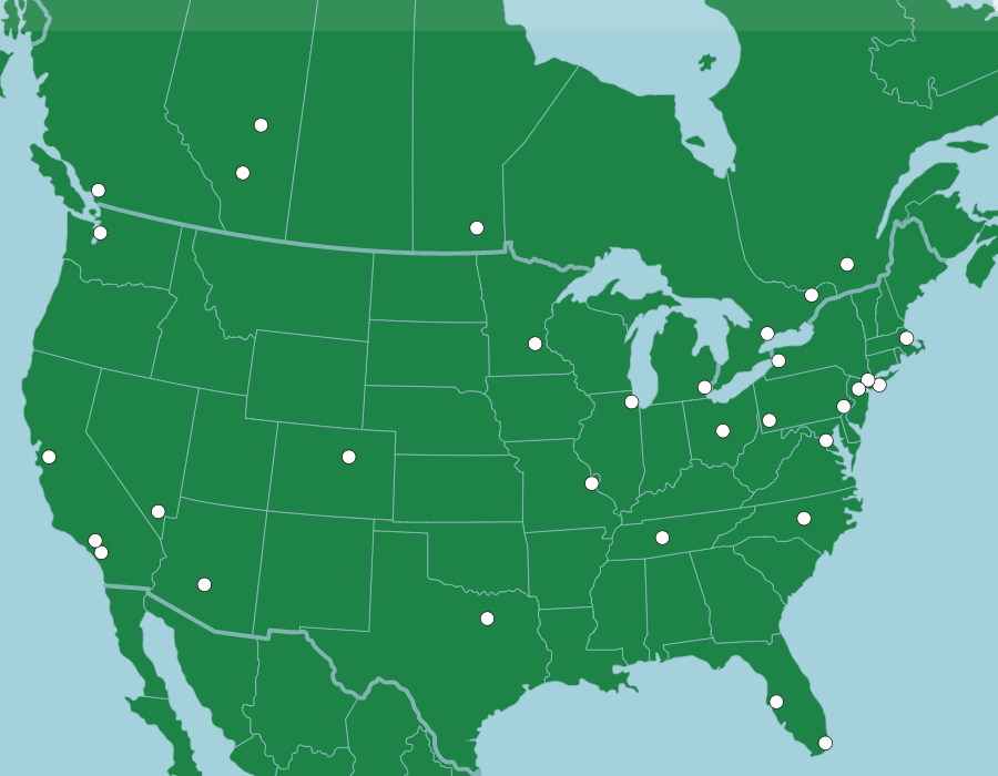 Map of all the NHL teams from the Arizona Coyotes - Maps on the Web