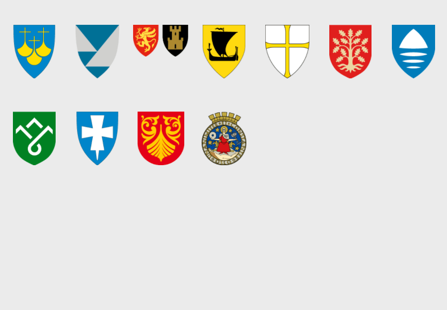 Norway: Counties, Coats Of Arms - Flag Quiz Game - Seterra