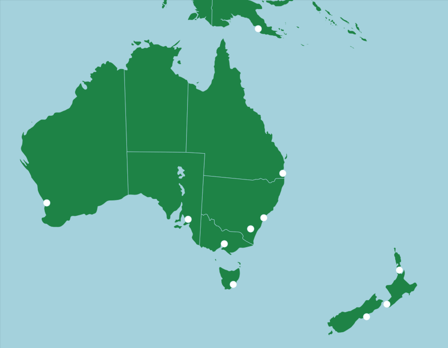 Australia Y Nueva Zelanda Ciudades Juego De Mapas Seterra