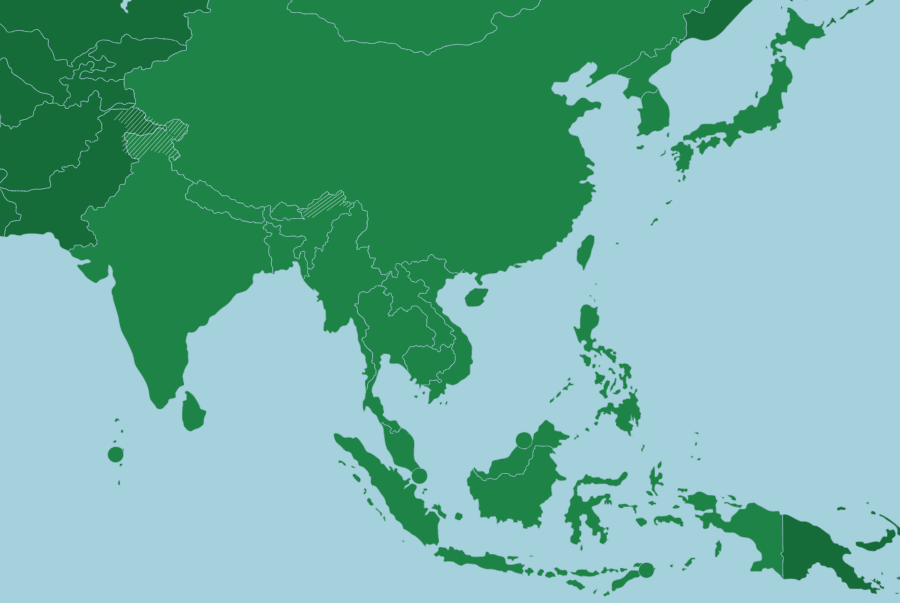 Asia Countries Map Quiz Game 